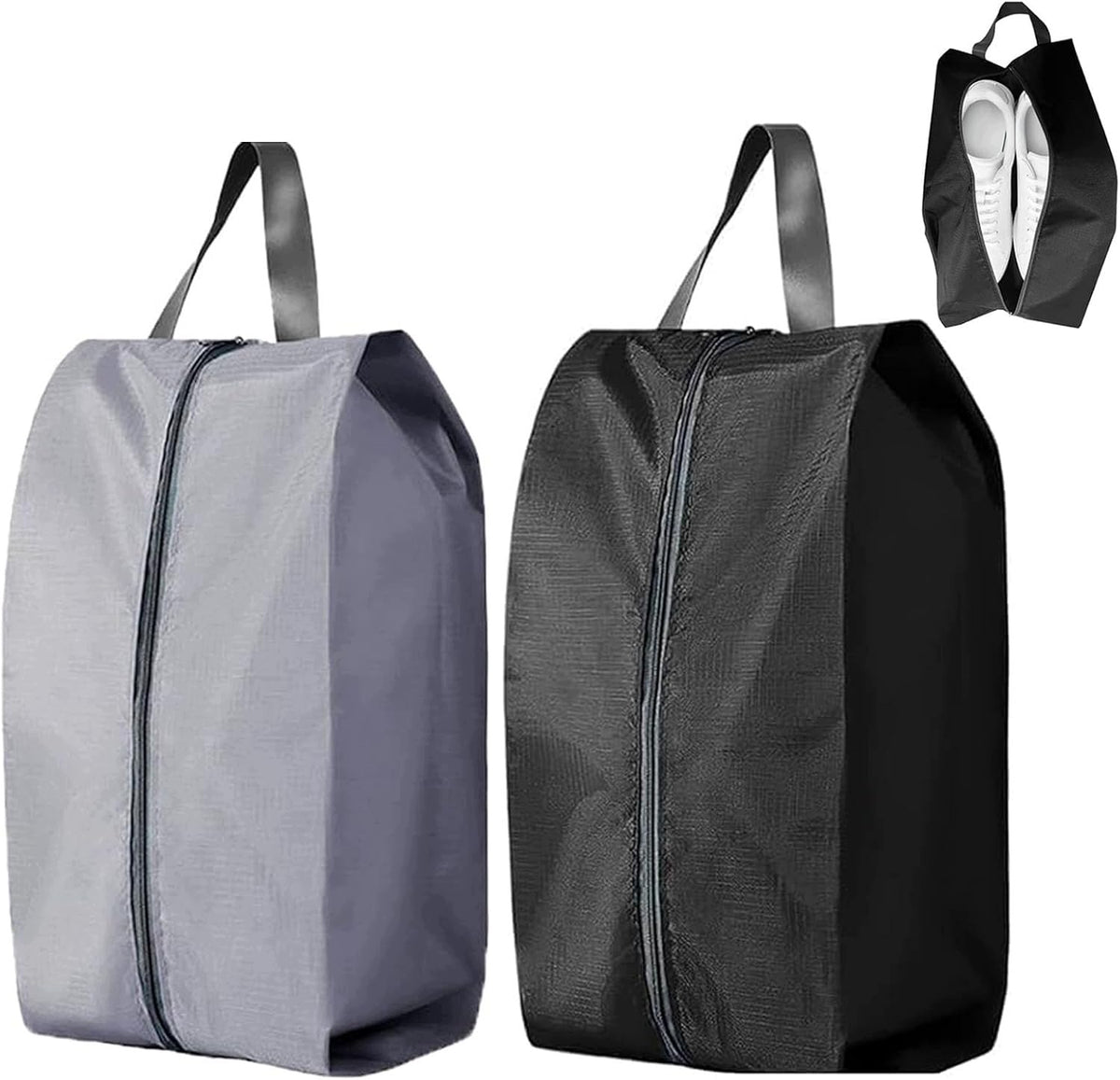 SHOE BAG PORTABLE WATERPROOF ZIPPER HANDLE