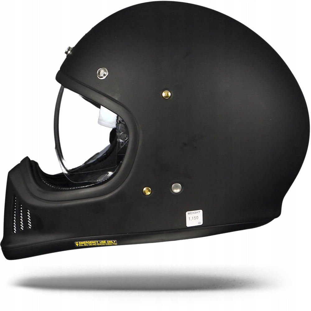 SHOEI EX-ZERO MATTE BLACK retro helmet Size XS