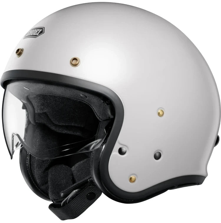 SHOEI J.O2 WHITE MOTORCYCLE HELMET OPEN JET OPEN WHITE