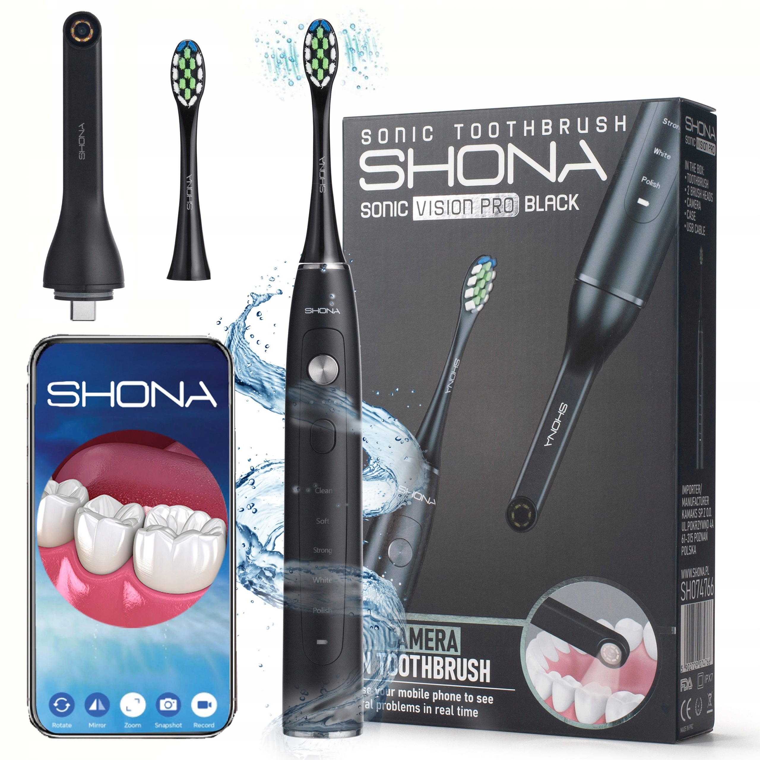 SHONA SONIC VISION PRO black + Wi-fi CAMERA