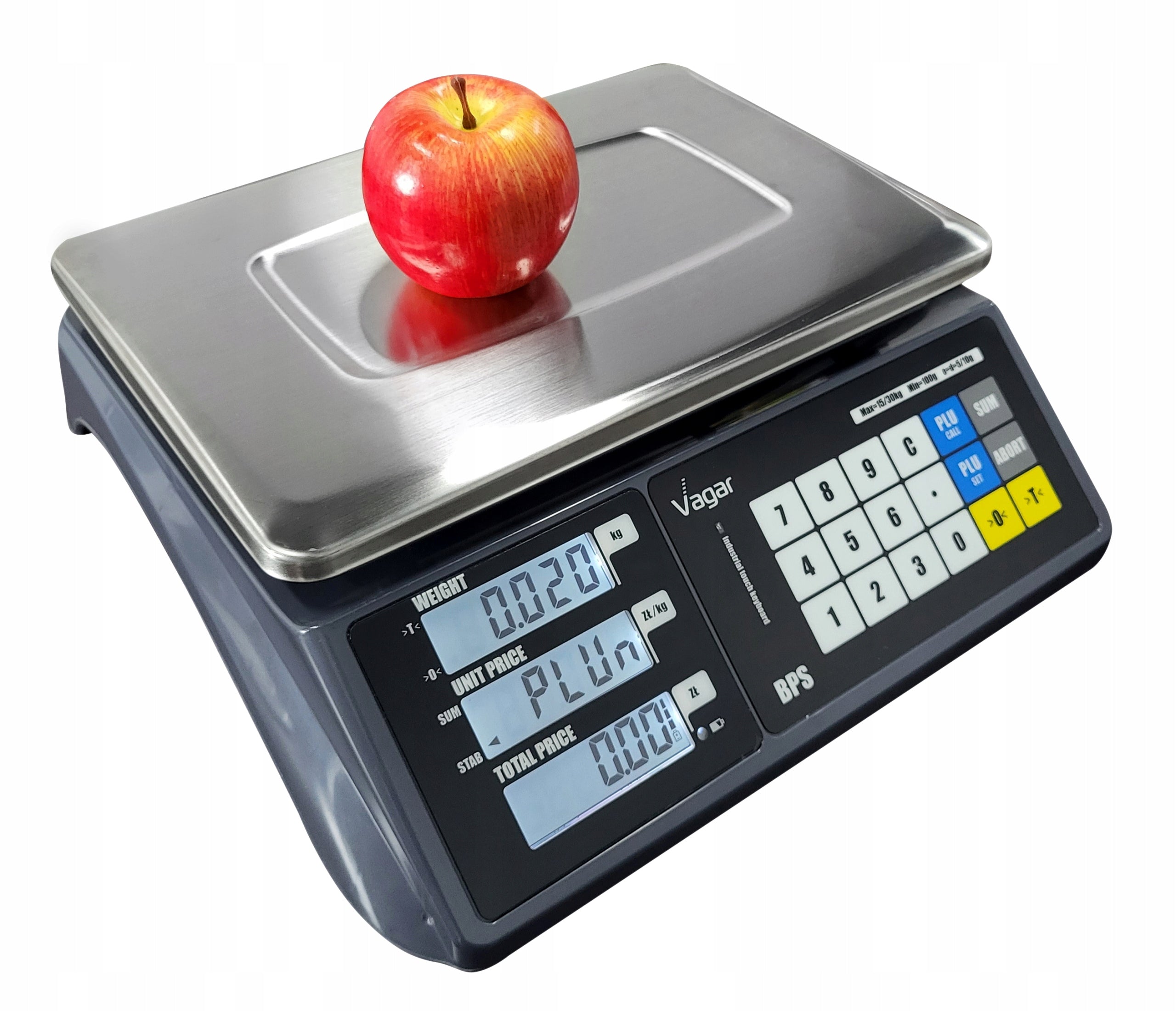 SHOP ELECTRONIC SCALE WITH LEGALIZATION 15KG 30KG COUNTING CALCULATION Packaging status original