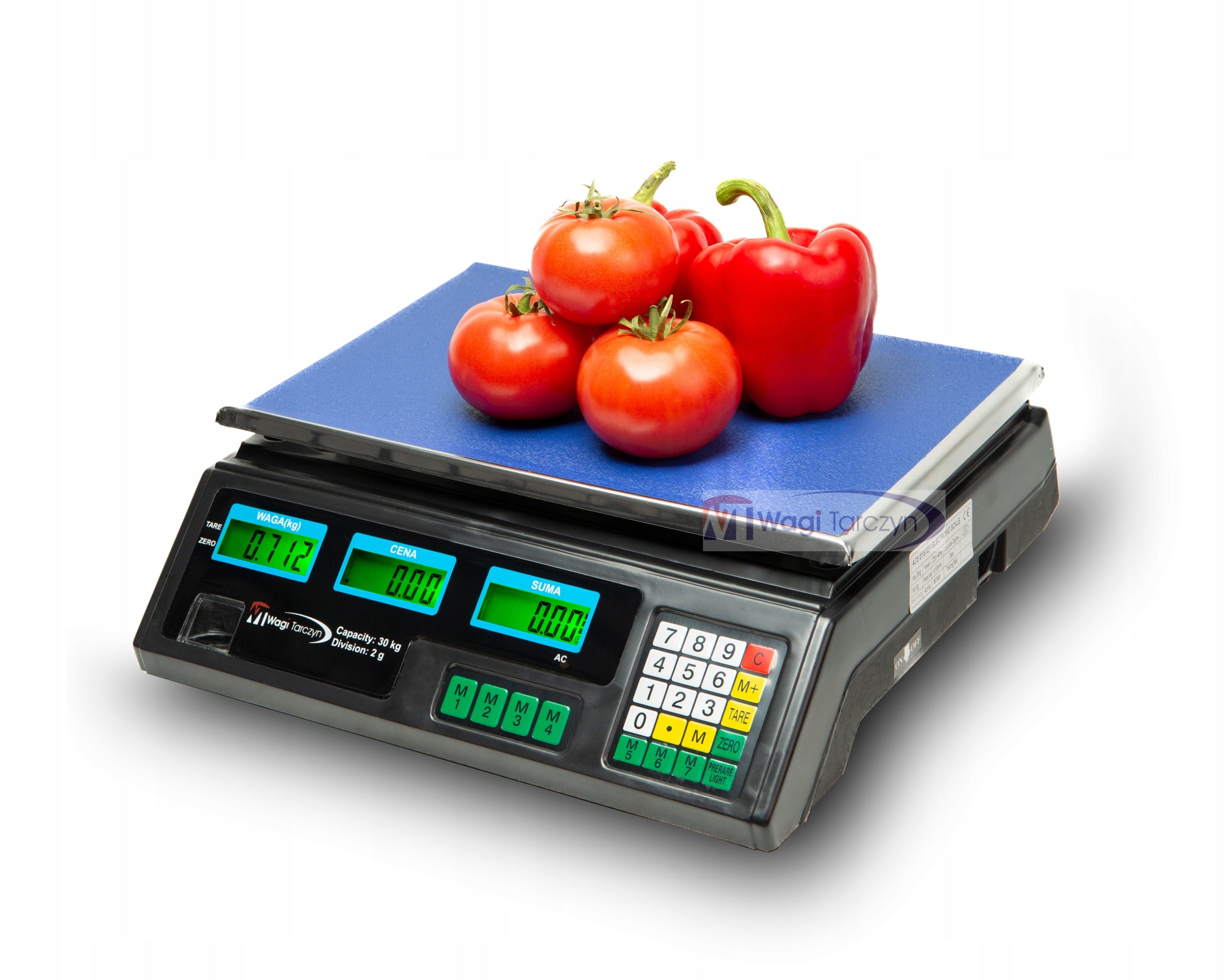 SHOP SCALE 30KG 2g ELECTRONIC 2x BATTERY storage calculation Manufacturer code WT - 101