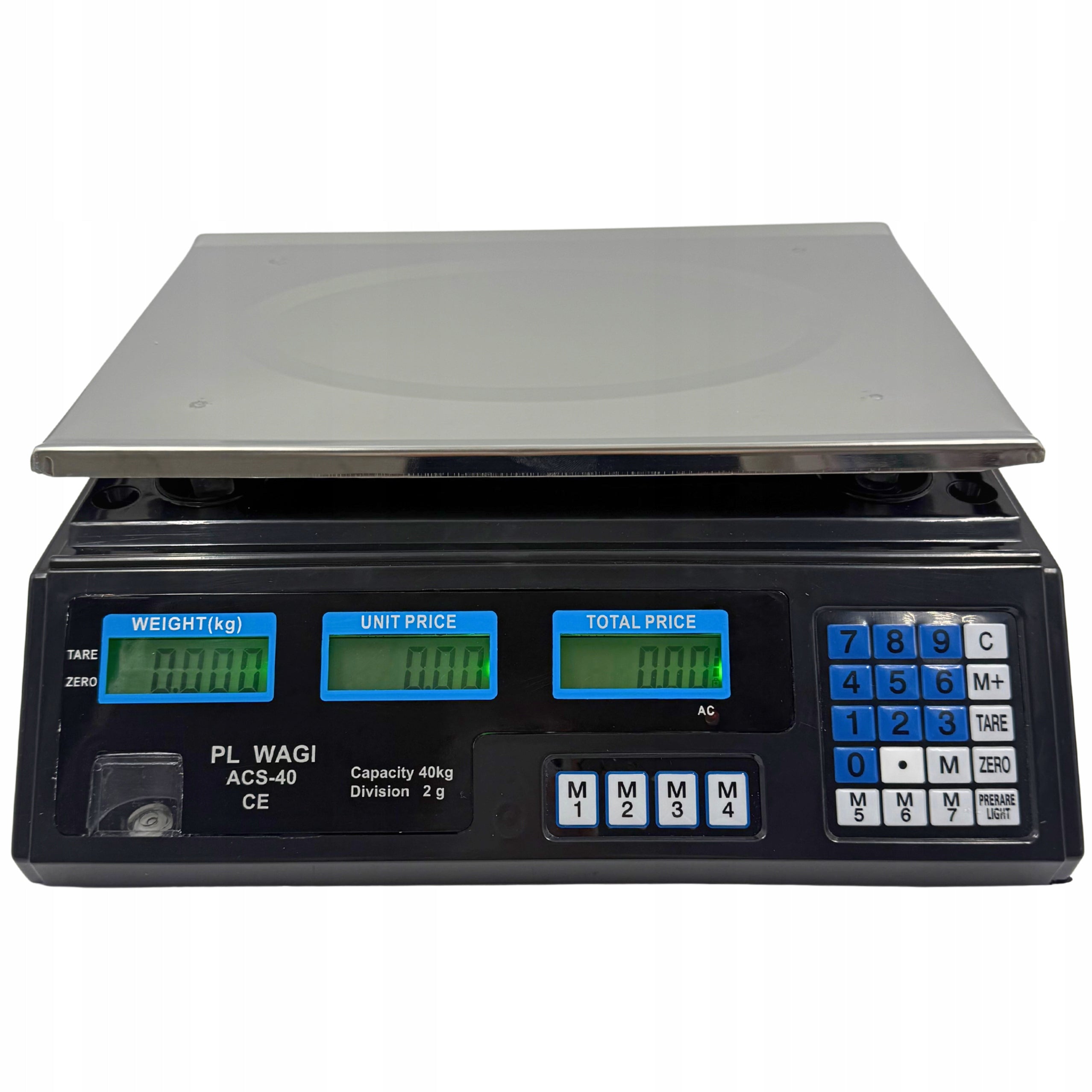 SHOP SCALE 40KG/2G ELECTRONIC GASTRONOMIC LCD DISPLAY