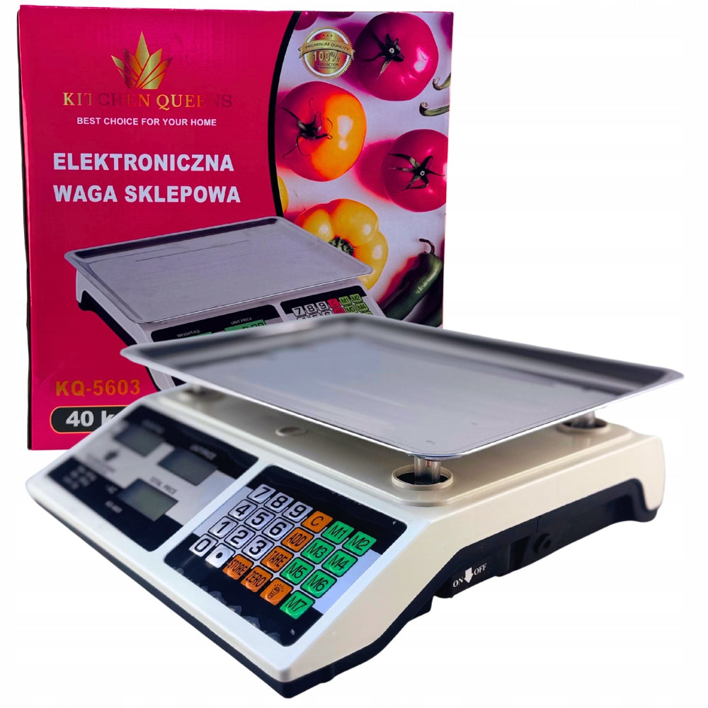 SHOP SCALE 40KG /2g ELECTRONIC 3IN1 BATTERY POWER SUPPLY BATTERIES EAN (GTIN) 5904826196204