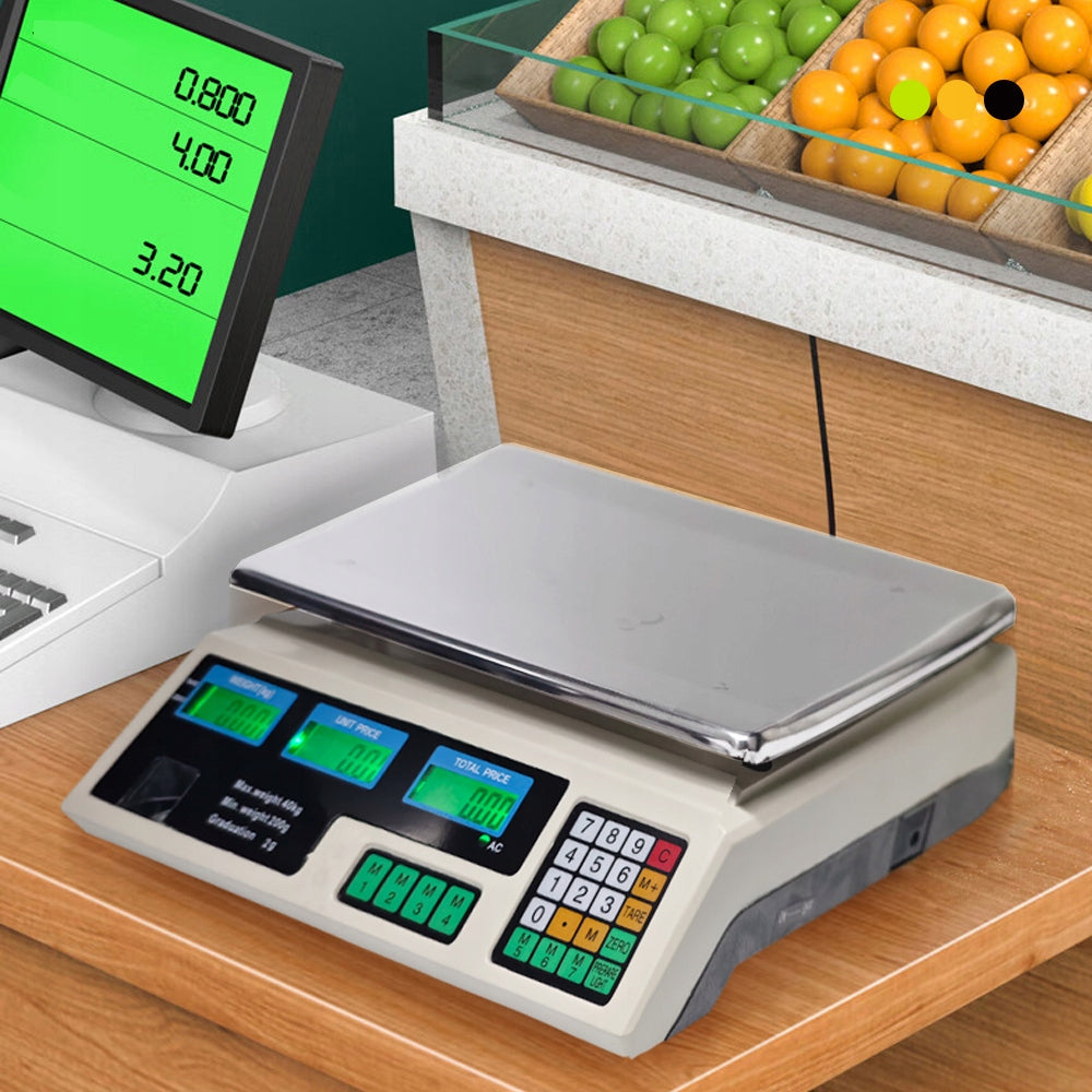SHOP SCALE 40KG/2g ELECTRONIC KITCHEN CATERING STORAGE Brand Bedee