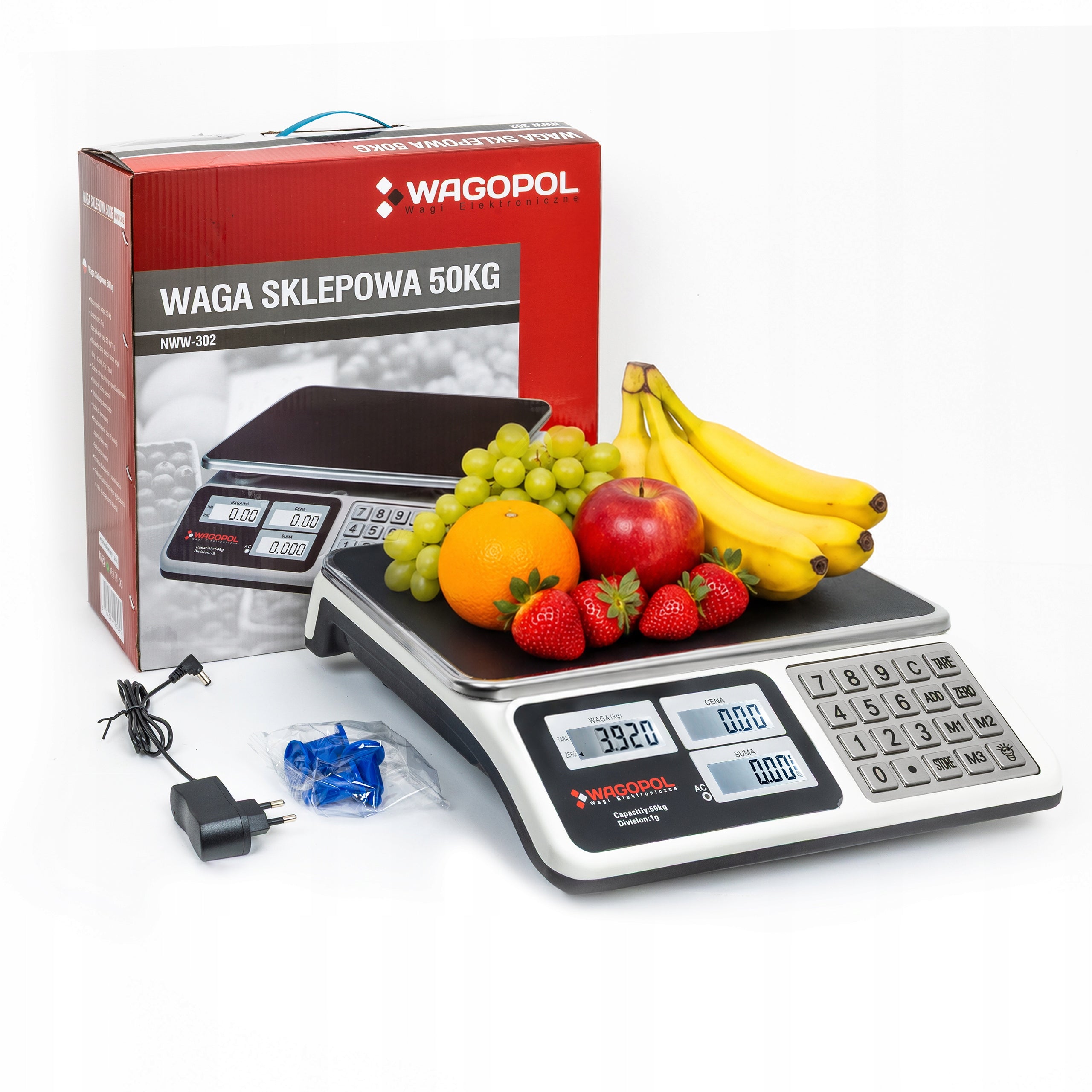 SHOP SCALE 50KG/1g ELECTRONIC KITCHEN CATERING STORAGE Manufacturer code NWW - 302