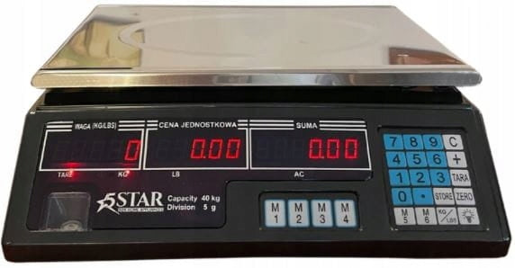 SHOP SCALE ELECTRONIC STORAGE LCD 40kg/2g Brand no brand
