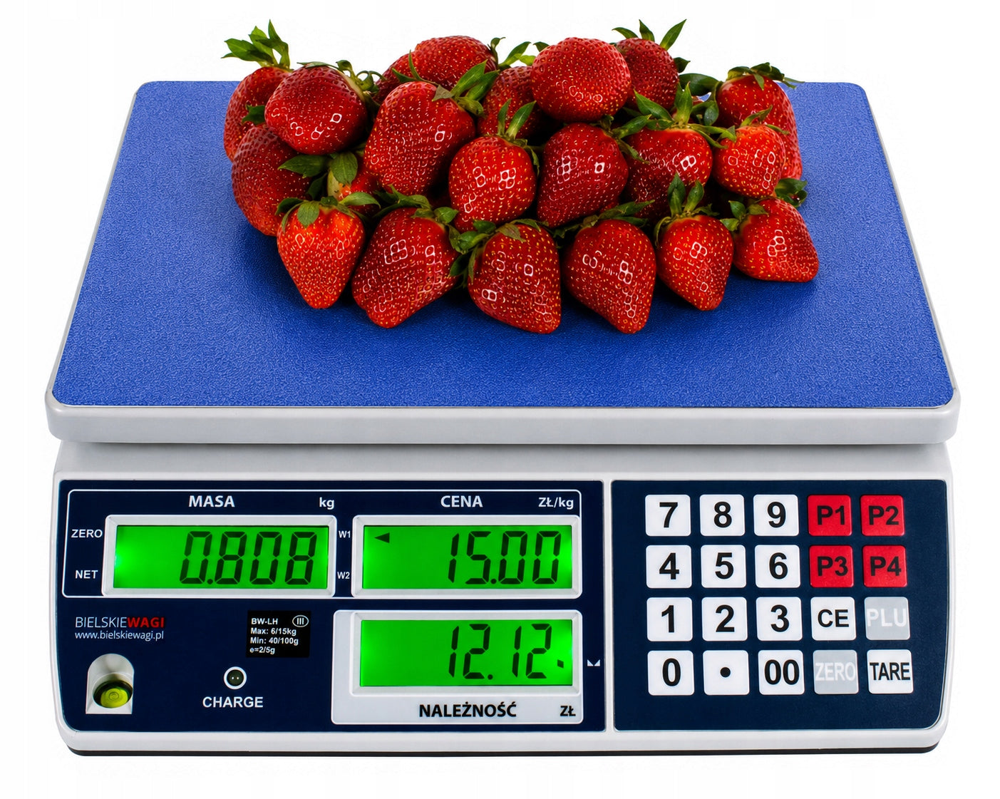 SHOP SCALE WITH ELECTRONIC LEGALIZATION 30KG/5g CALCULATION BIELSKIE WAGI