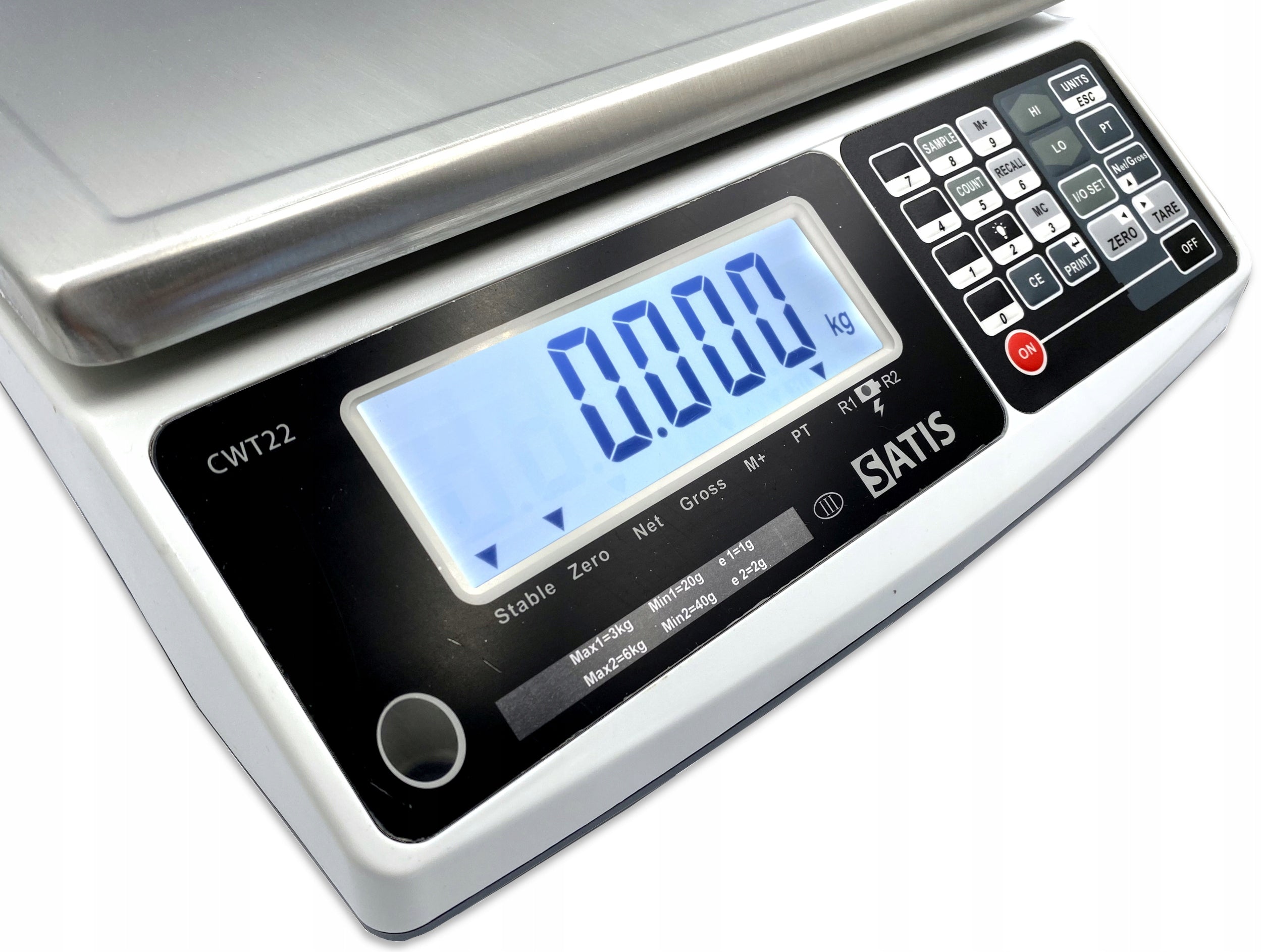 SHOP SCALE WITH LEGALIZATION UP TO 15KG ELECTRONIC COUNTING PIECES Manufacturer code SATIS waga CWT-22 6/15kg