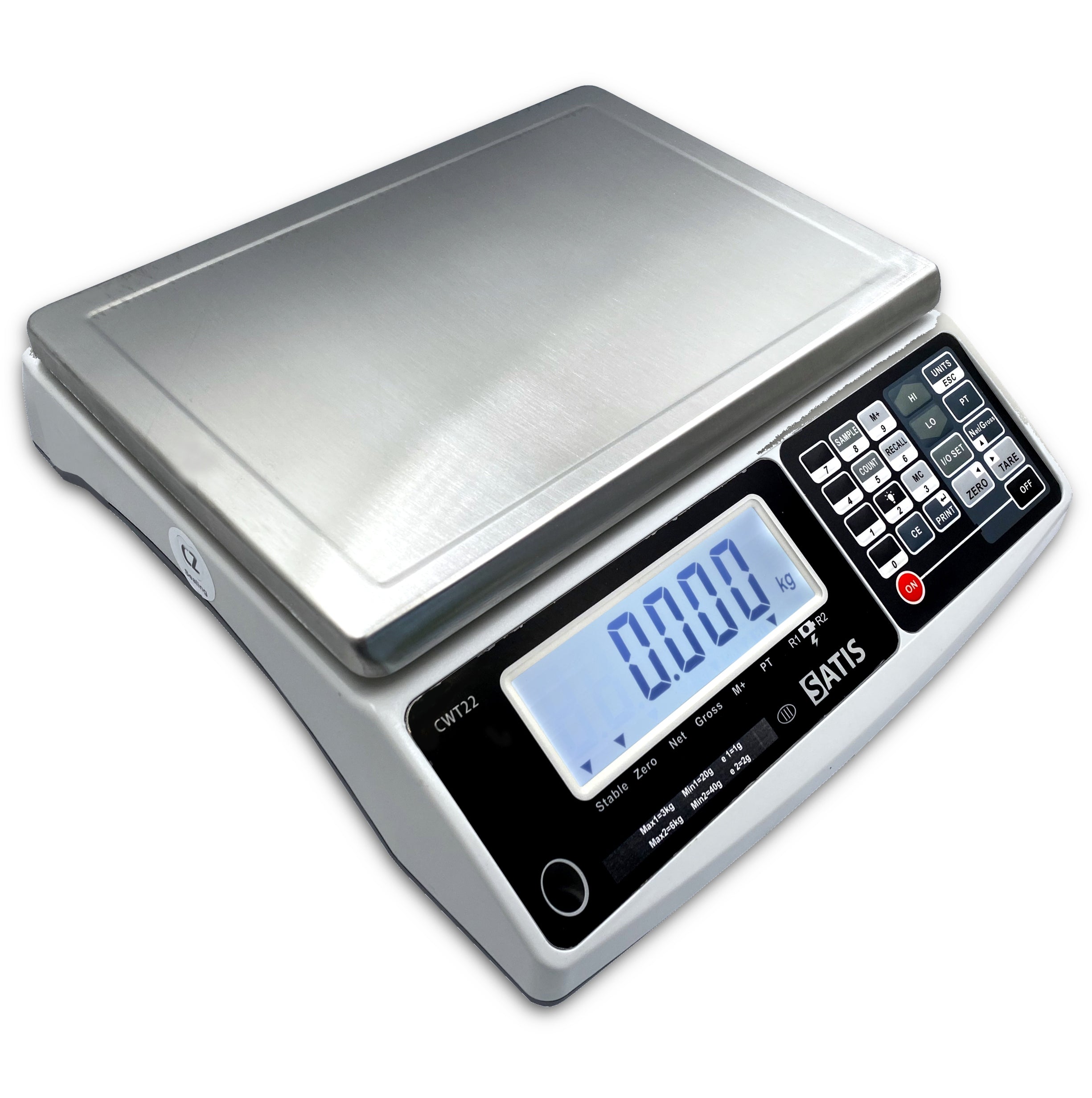 SHOP SCALE WITH LEGALIZATION UP TO 15KG ELECTRONIC COUNTING PIECES Packaging status original