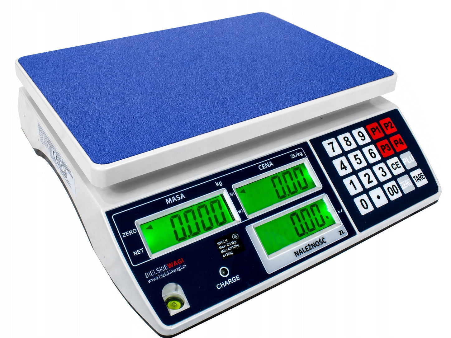 SHOP SCALE WITH LEGALIZATION UP TO 30KG CALCULATION TO THE STORE LARGE PAN