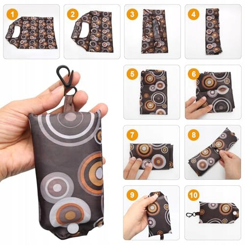 SHOPPING BAG FOLDABLE WATERPROOF REUSABLE 6 PIECES Manufacturer code SWC5908807152234