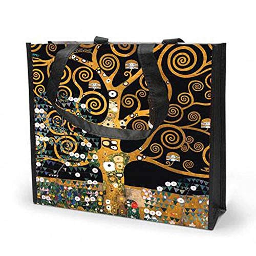SHOPPING BAG TREE OF LIFE KLIMT COLORFUL PLASTIC FOR HOME Brand no brand