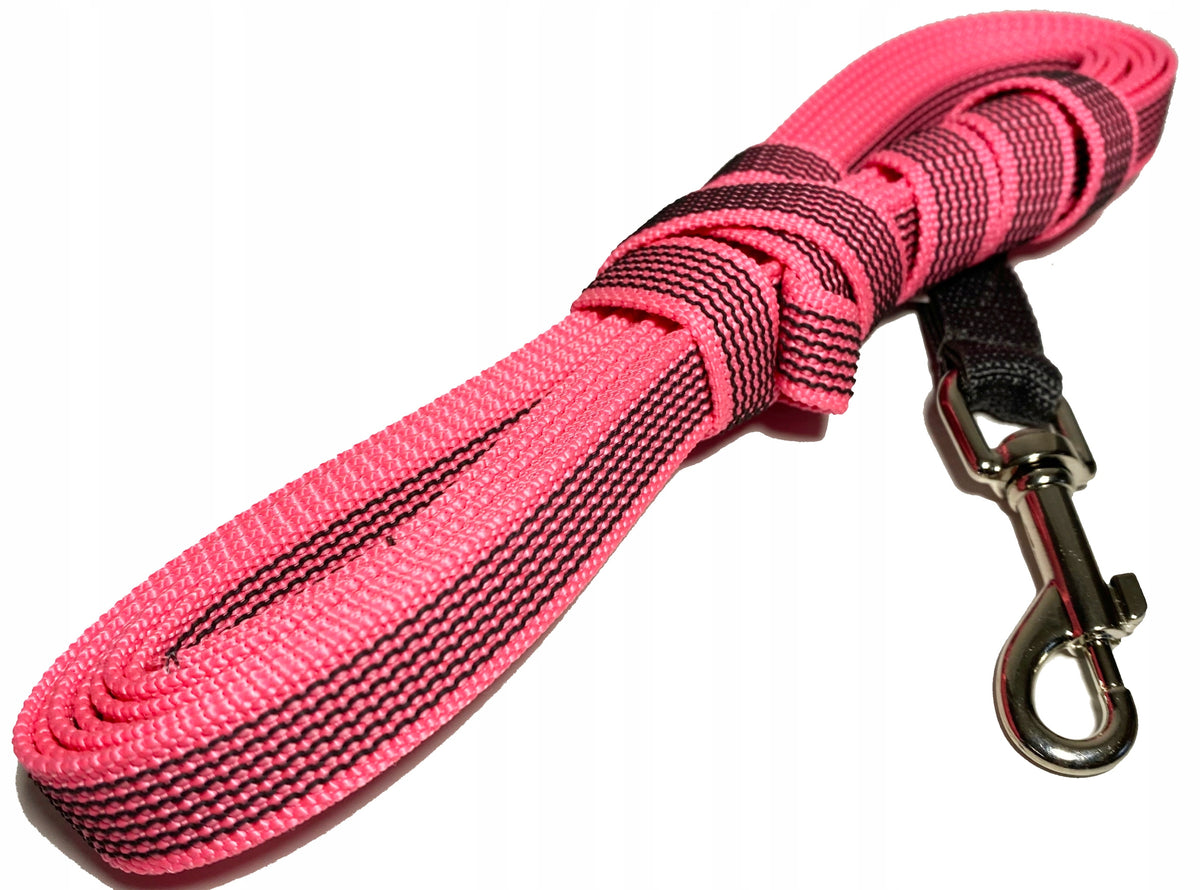SHORT LEASH FOR DOG-HAND RUBBERIZED TAPE 20 MM Brand Aleksandra