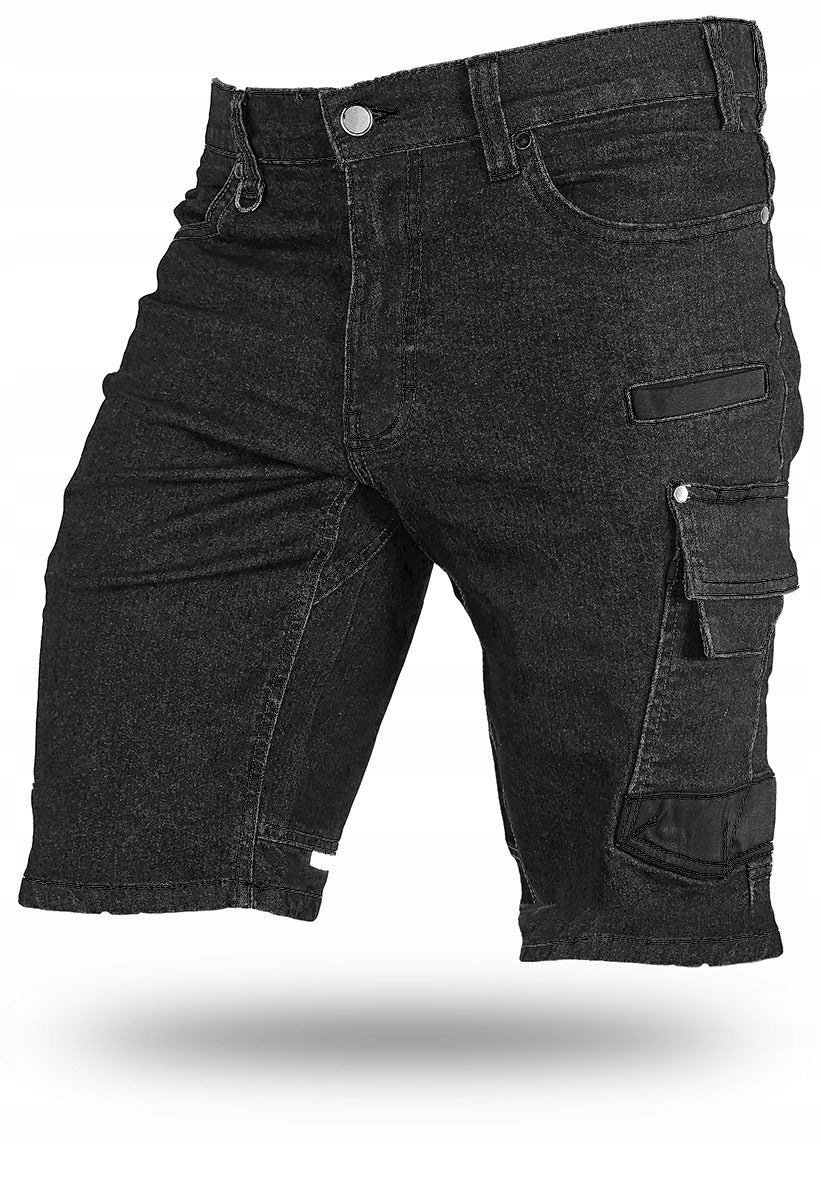 SHORTS JEANS STRETCH Elastic slimmed WORK PANTS DENIM Season summer