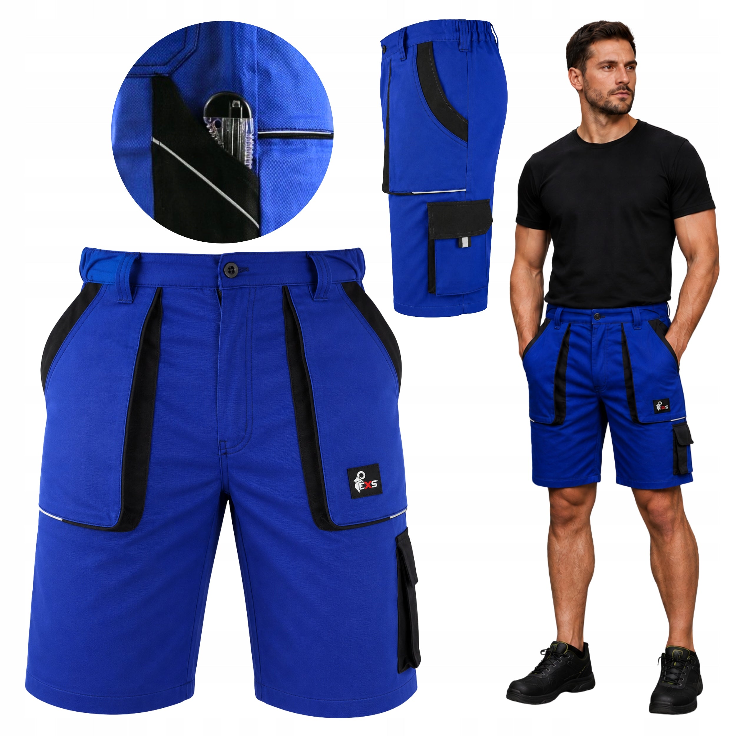 SHORTS Men's Work Shorts Breathable 100% Cotton Health & Safety