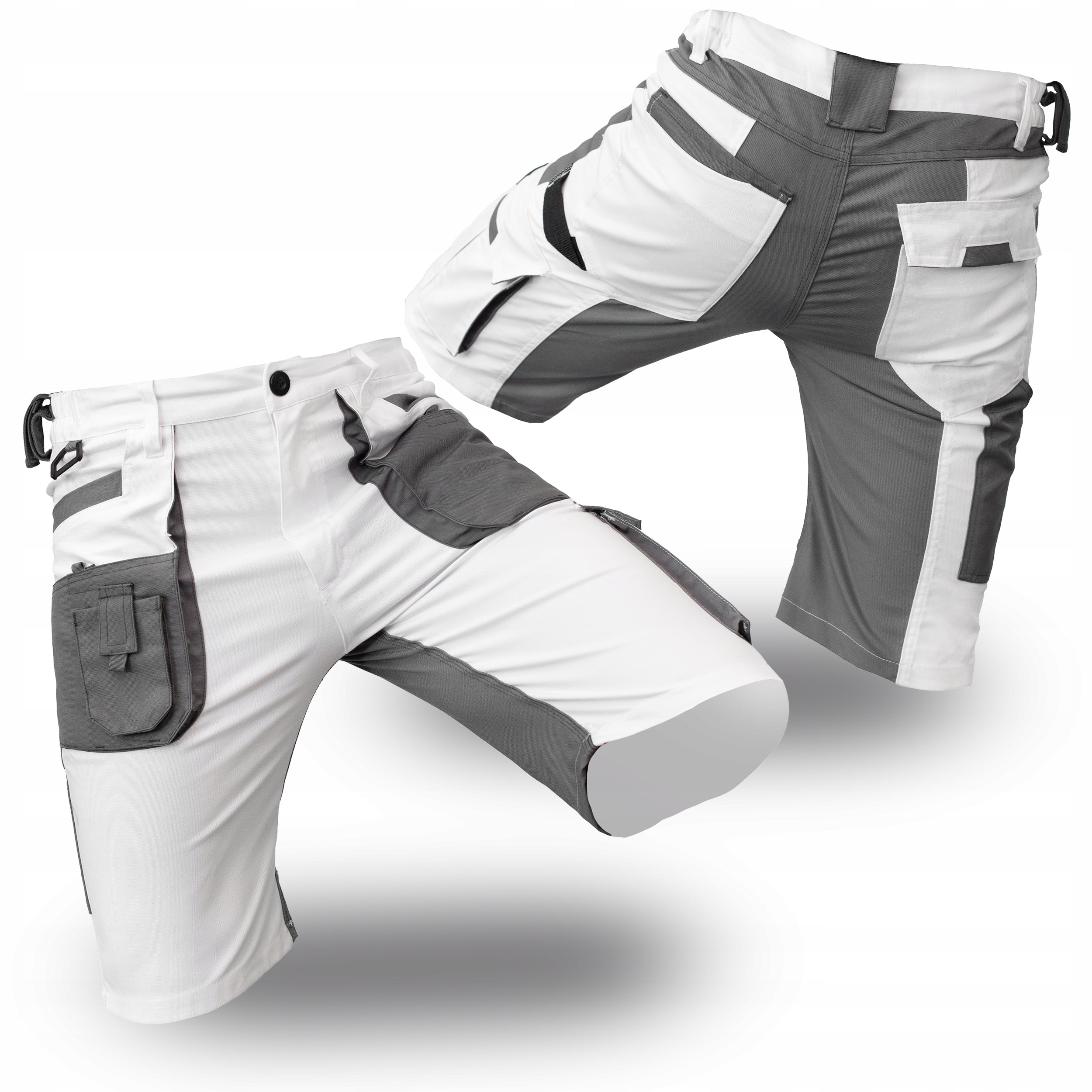 SHORTS WORK PANTS MEN'S SHORTS militia Stretch WHITE
