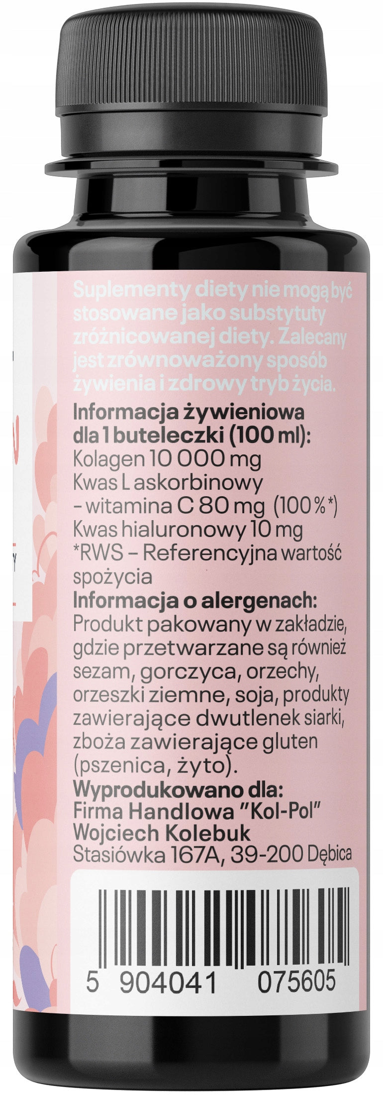 SHOT COLLAGEN FISH 100ml Marine Collagen 10000mg Liquid Supplement Kol-Pol Manufacturer code Shot Kolagen Rybi 100ml Kol-Pol