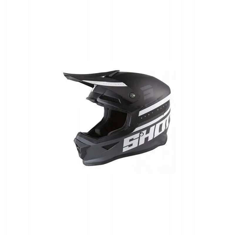 SHOT SHINNING BLACK GREY OFFROAD HELMET black grey XL