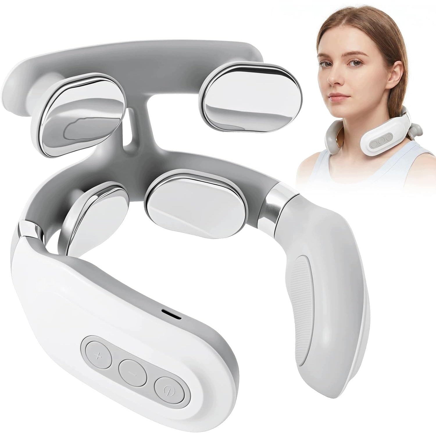 SHOULDER AND NECK MASSAGER WITH HEATING FUNCTION 6 MODES 16 LEVELS GIFT