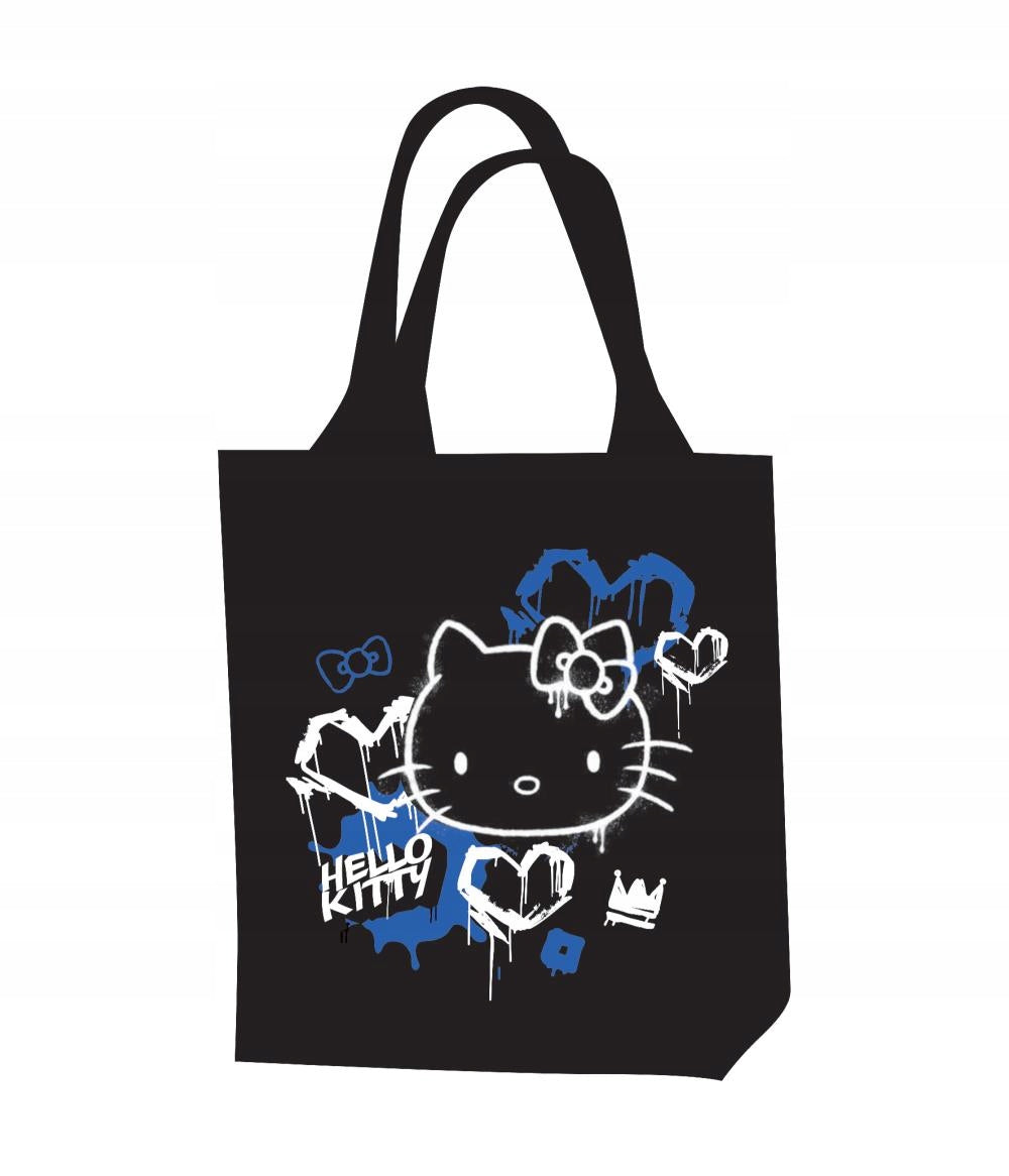 SHOULDER BAG HELLO KITTY WOVEN BLACK NEON
