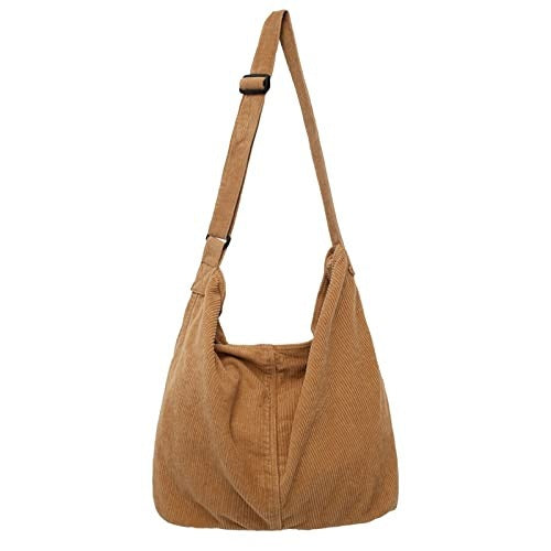 SHOULDER BAG MATERIAL BROWN RETRO FOR SCHOOL OFFICE 30L for home Brand no brand