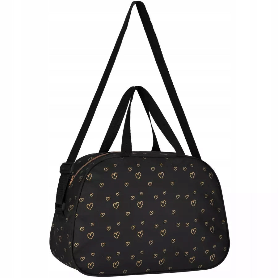 SHOULDER BAG STARPAK GOLD KITTENS HEART SCHOOL GIRL 553166 Manufacturer code TORBA NA RAMIĘ STARPAK ZŁOTE KOTKI SERCE