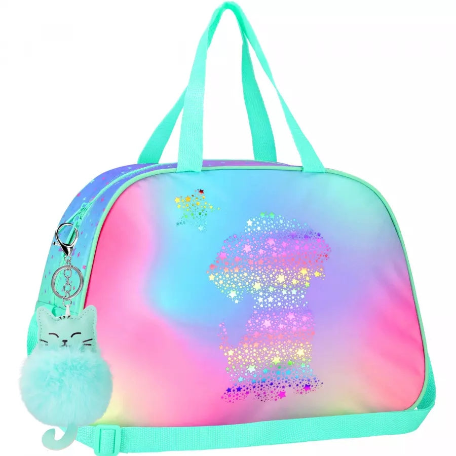 SHOULDER BAG STARPAK OMBRE KITTY DOGGY SCHOOL HOLOGRAM 553393 Manufacturer code TORBA NA RAMIĘ STARPAK OMBRE KITTY DOGGY