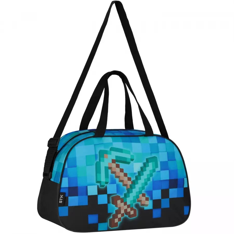 SHOULDER BAG STARPAK PIXEL BLUE SCHOOL GIRL TRAVEL 552616 Brand Starpak