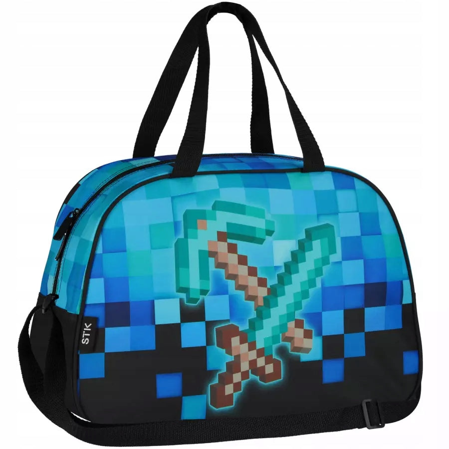 SHOULDER BAG STARPAK PIXEL BLUE SCHOOL GIRL TRAVEL 552616 Manufacturer code TORBA NA RAMIĘ STARPAK PIXEL BLUE SZKOLNA
