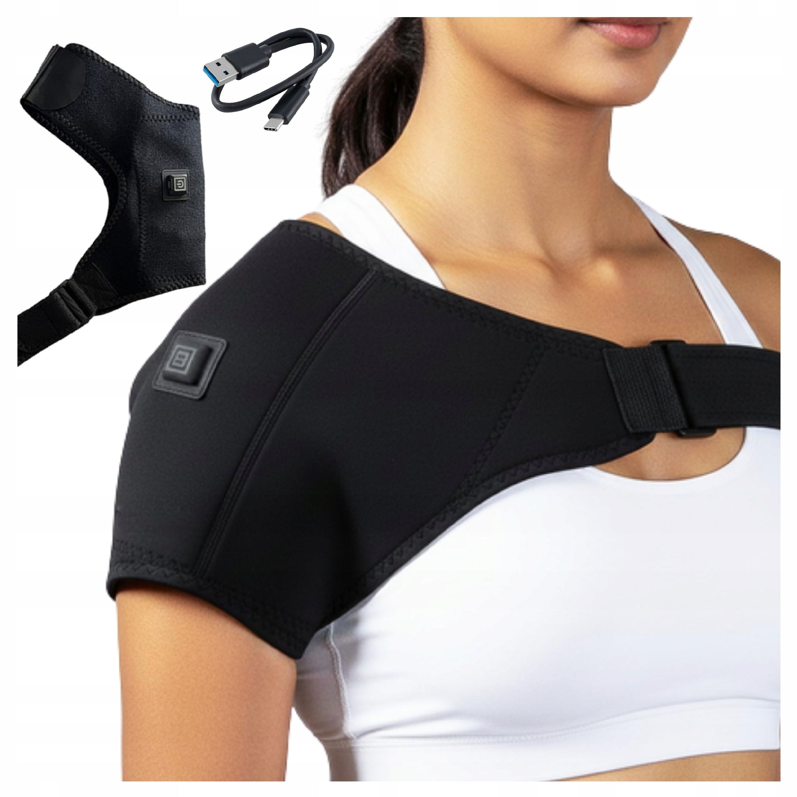 SHOULDER BAND ARM WITH HEATING 3 USB HEATING MODES
