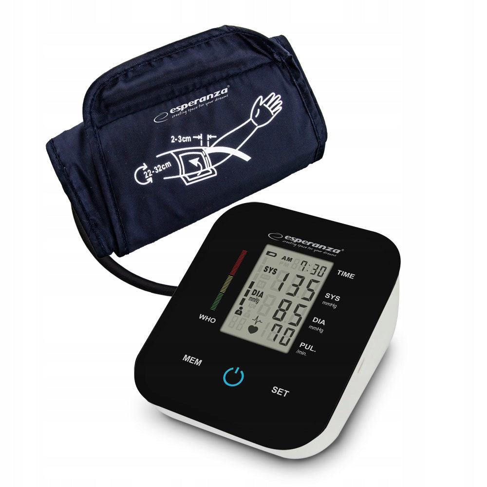 SHOULDER BLOOD PRESSURE MONITOR AUTOMATIC ARRHYTHMIA LARGE LCD SCREEN + CUFF Packaging status original