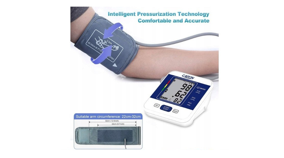 SHOULDER BLOOD PRESSURE MONITOR ELECTRONIC ARRHYTHMIA WITH CAZON MEMORY Medical device yes