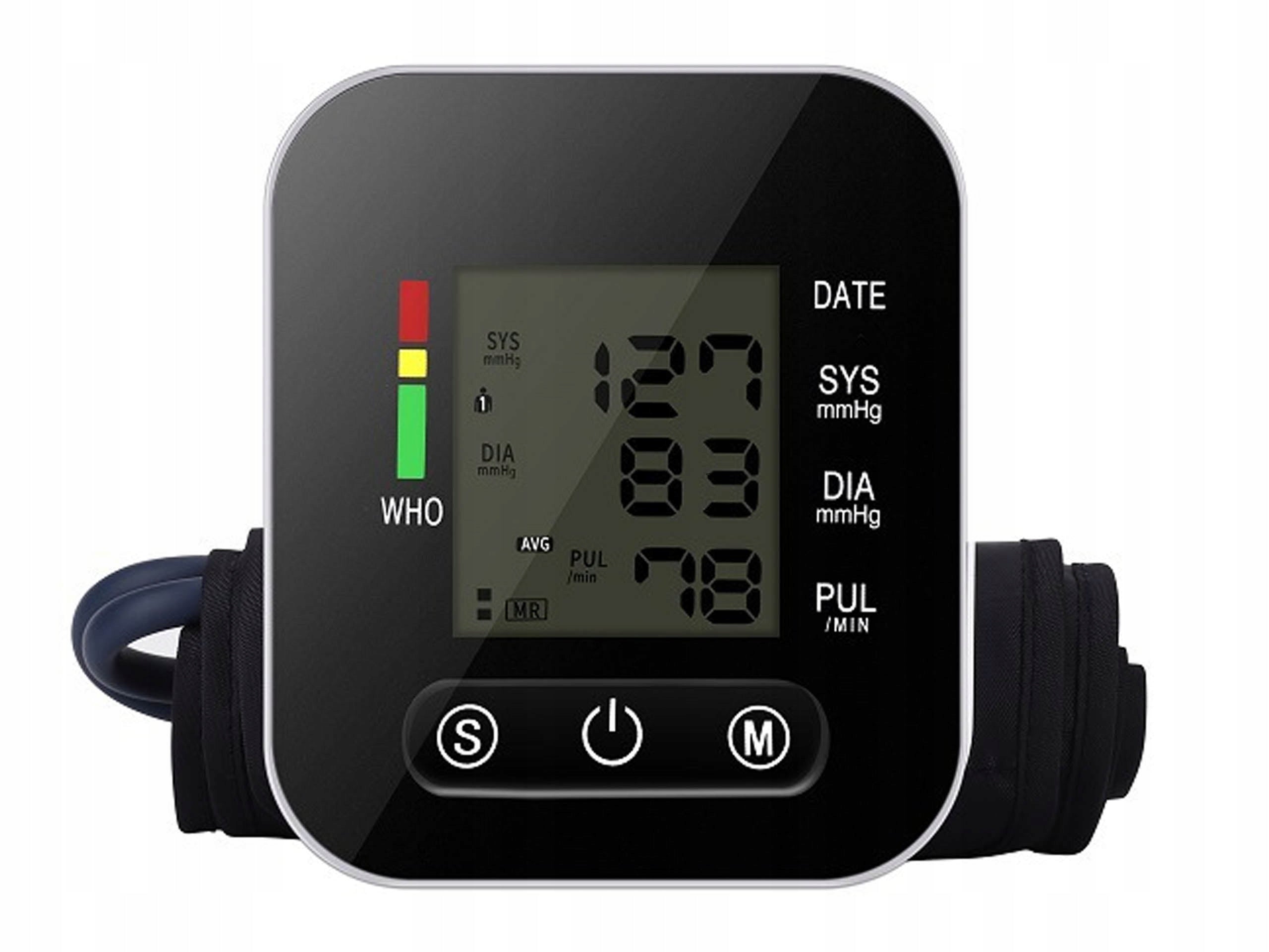 SHOULDER BLOOD PRESSURE MONITOR ELECTRONIC LCD DISPLAY ARRHYTHMIA MEMORY Brand Cleo Art