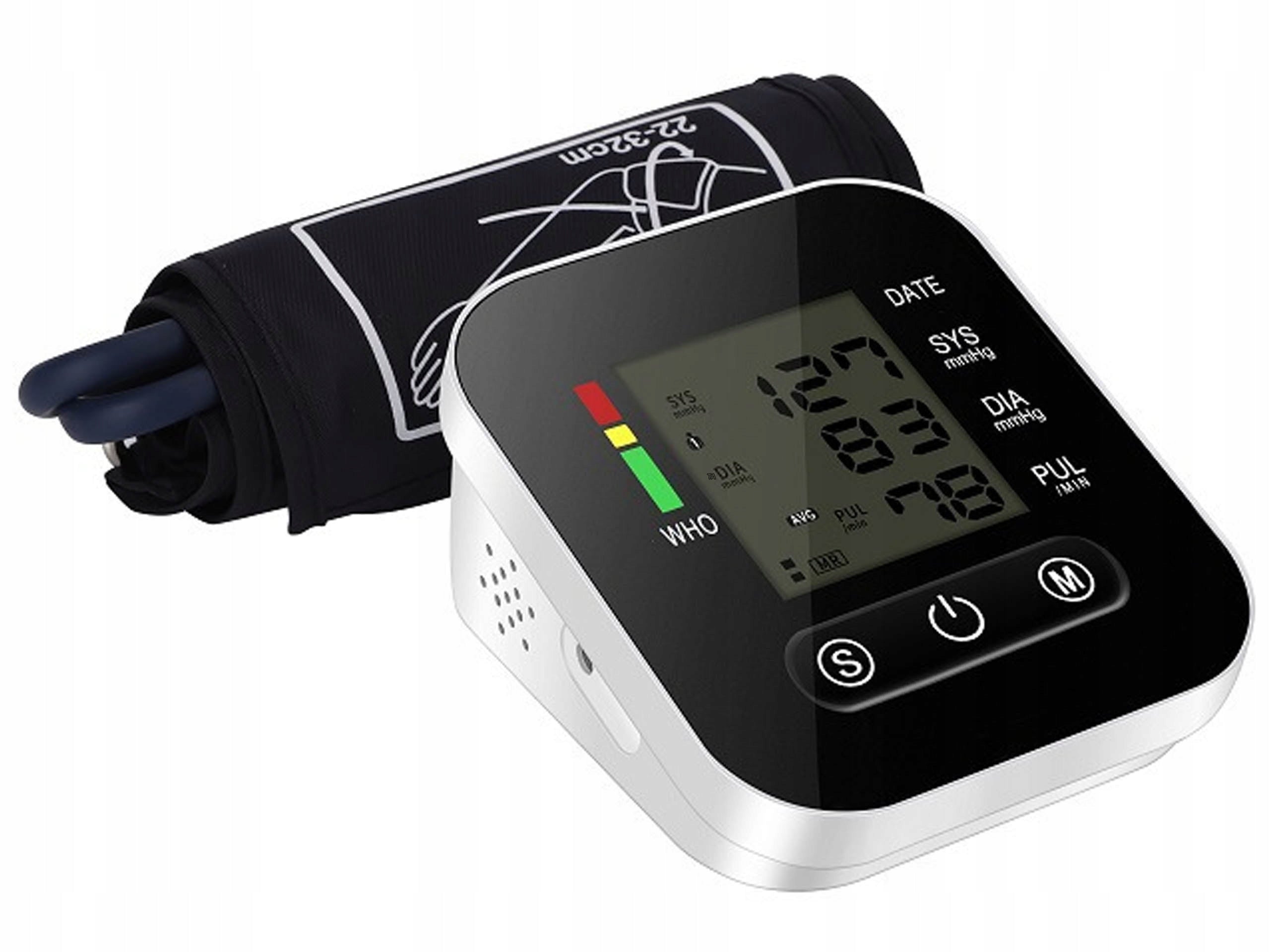 SHOULDER BLOOD PRESSURE MONITOR ELECTRONIC LCD DISPLAY ARRHYTHMIA MEMORY