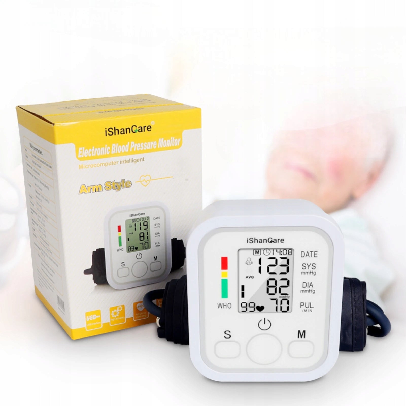 SHOULDER BLOOD PRESSURE MONITOR ELECTRONIC display lcd memory 90 measurements EAN (GTIN) 5905398048311