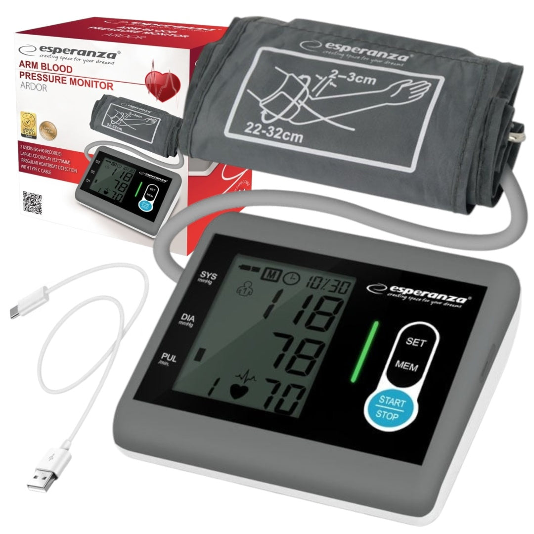 SHOULDER BLOOD PRESSURE MONITOR FAST EFFICIENT LCD DISPLAY ACCURATE MEASUREMENT