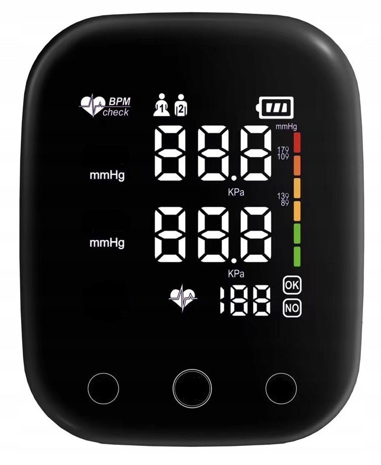 SHOULDER BLOOD PRESSURE MONITOR LARGE LED DISPLAY READABLE LIGHT Packaging status original