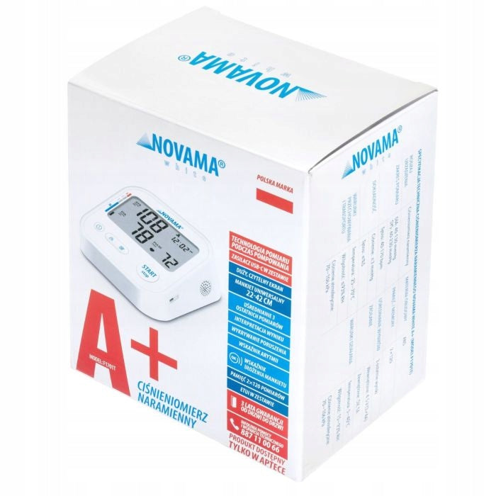 SHOULDER BLOOD PRESSURE MONITOR NOVAMA WHITE A+ SPEECH FUNCTION Medical device yes