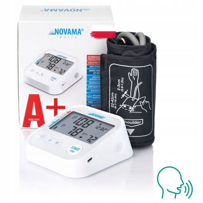 SHOULDER BLOOD PRESSURE MONITOR NOVAMA WHITE A+ SPEECH FUNCTION