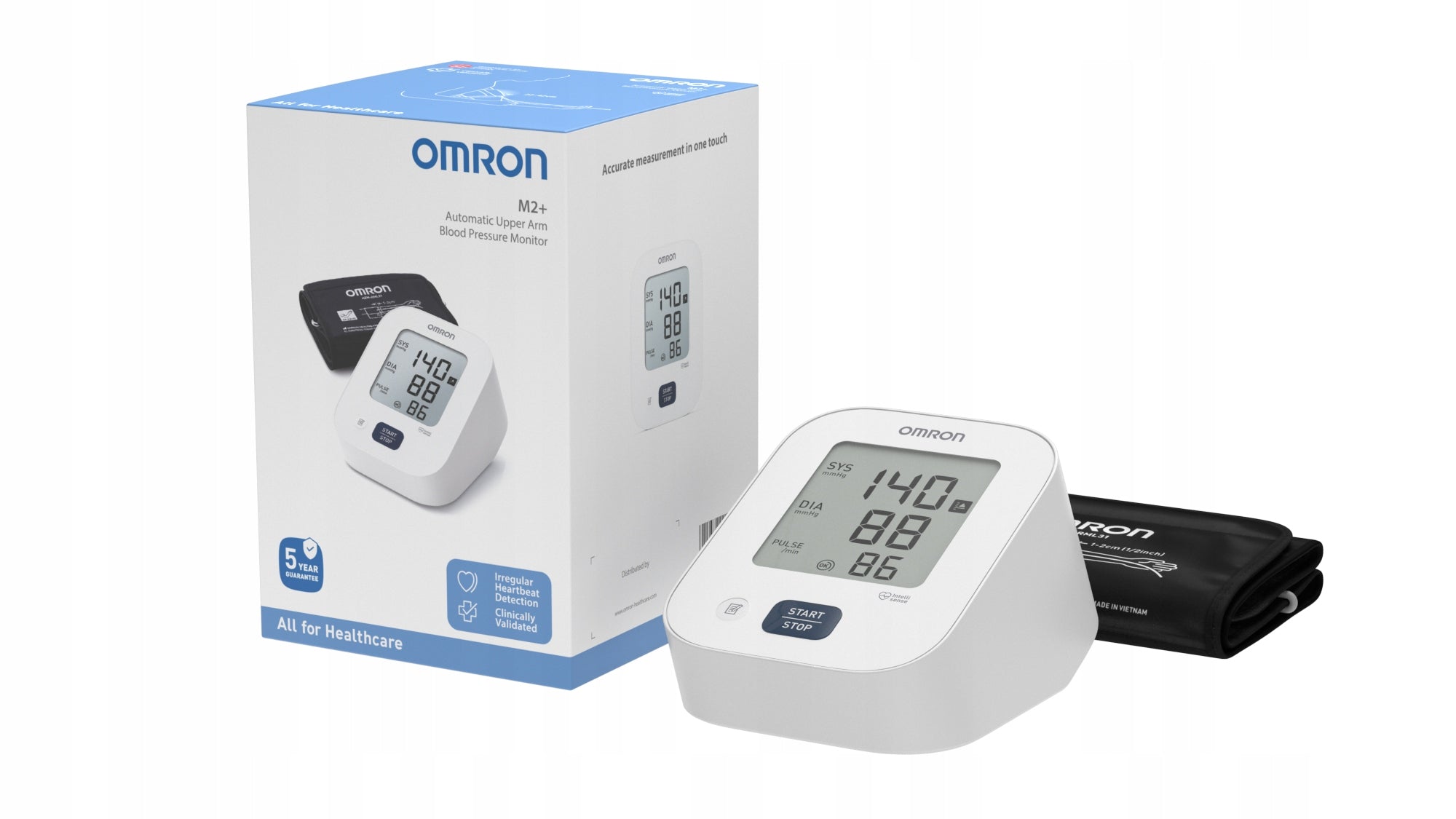 SHOULDER BLOOD PRESSURE MONITOR OMRON M2 DETECTS CUFF ARRHYTHMIAS 22-42 MODEL 2025 Manufacturer code HEM-7143-E