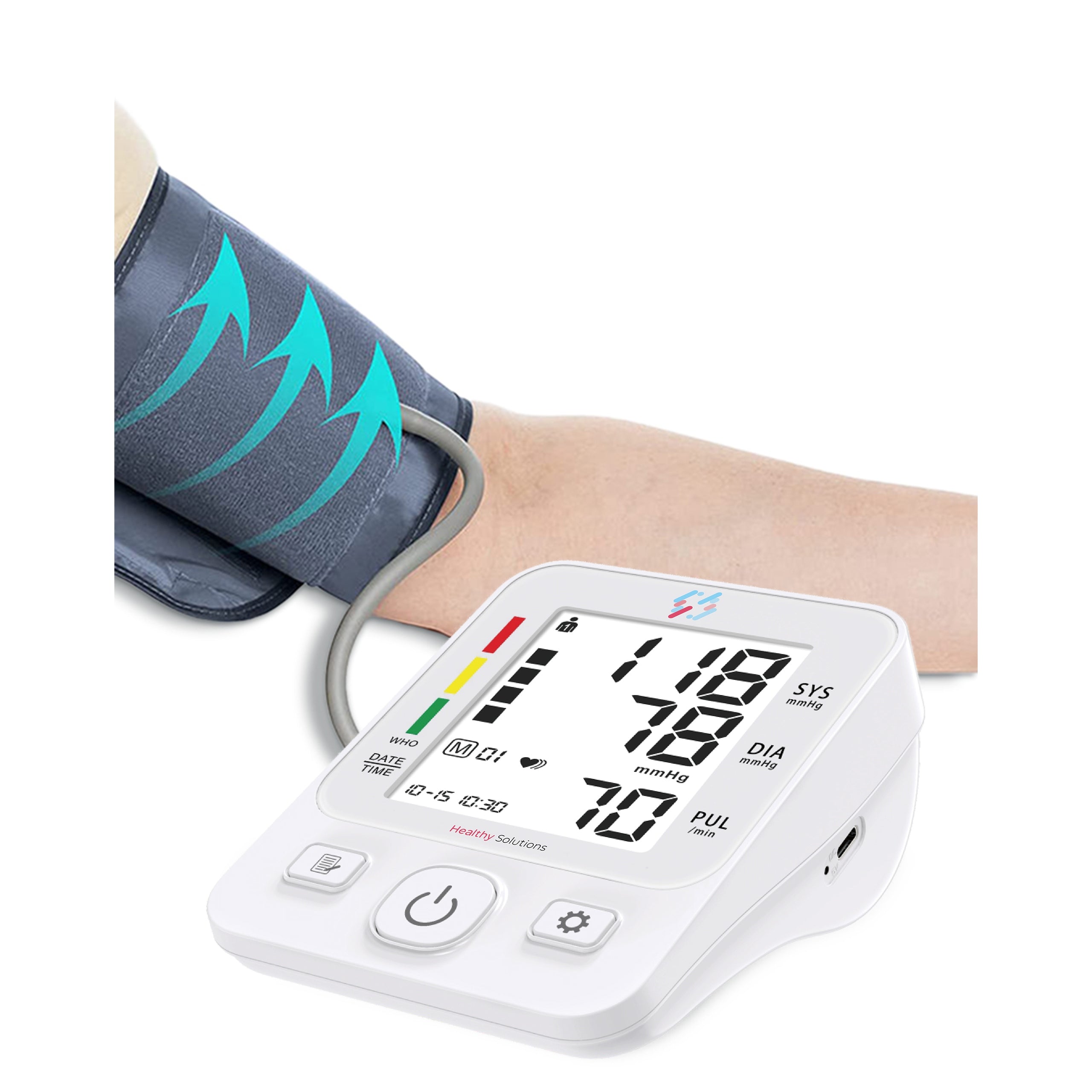 SHOULDER BLOOD PRESSURE MONITOR, SPEAKS in Polish, CASE, ARRHYTHMIA, BACKLIT LCD Medical device yes