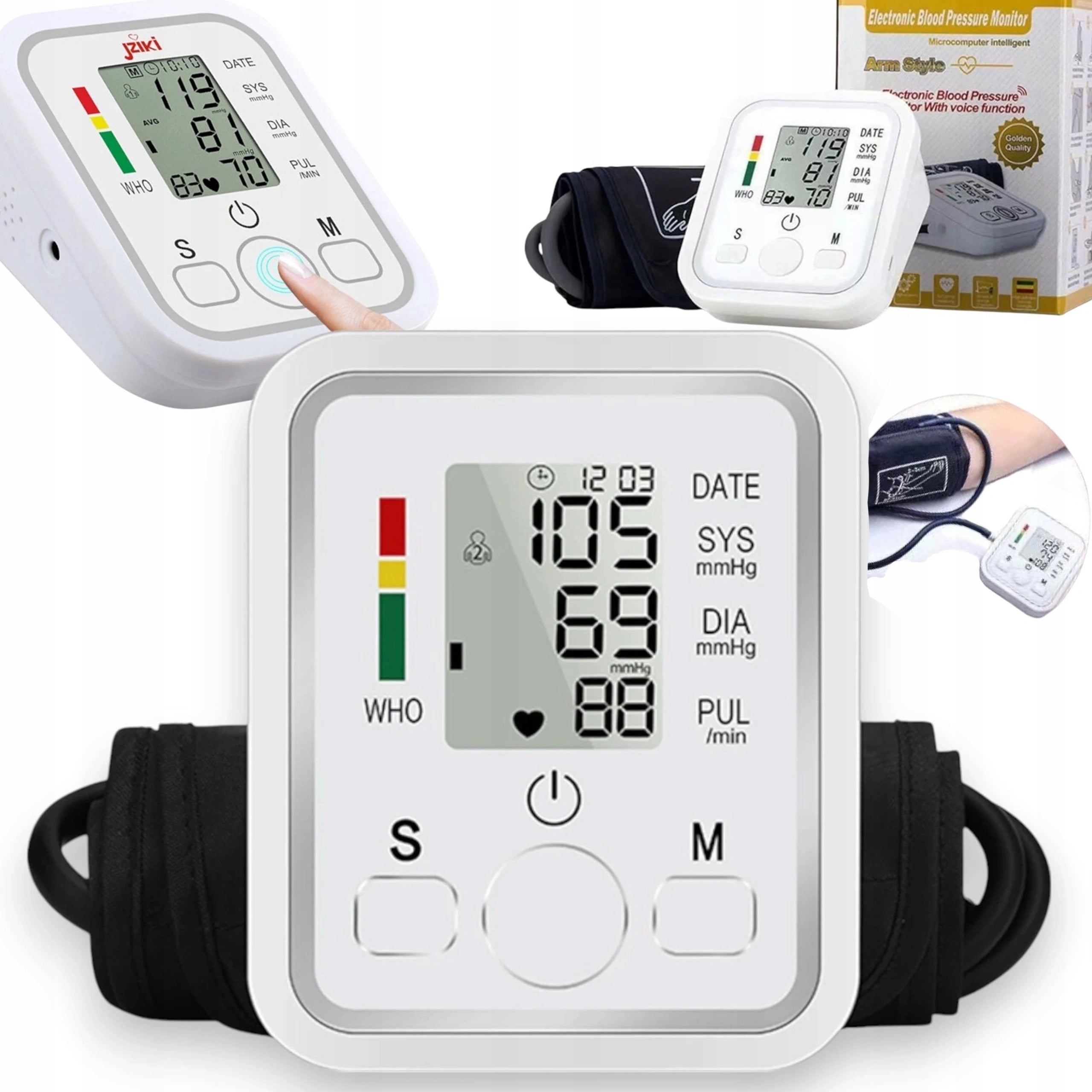 SHOULDER BLOOD PRESSURE MONITOR SPEAKS in Polish TO MEASURE PRESSURE ACCURATE PL Medical device no