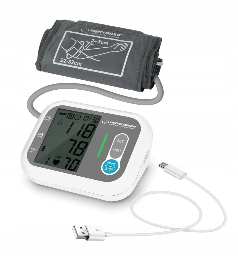 SHOULDER BLOOD PRESSURE MONITOR STAMINA 22-32cm LCD measurement record Medical device no