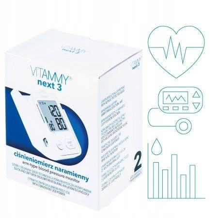SHOULDER BLOOD PRESSURE MONITOR VITAMMY Next 3 USB SPEECH FUNCTION ARRHYTHMIA Medical device yes