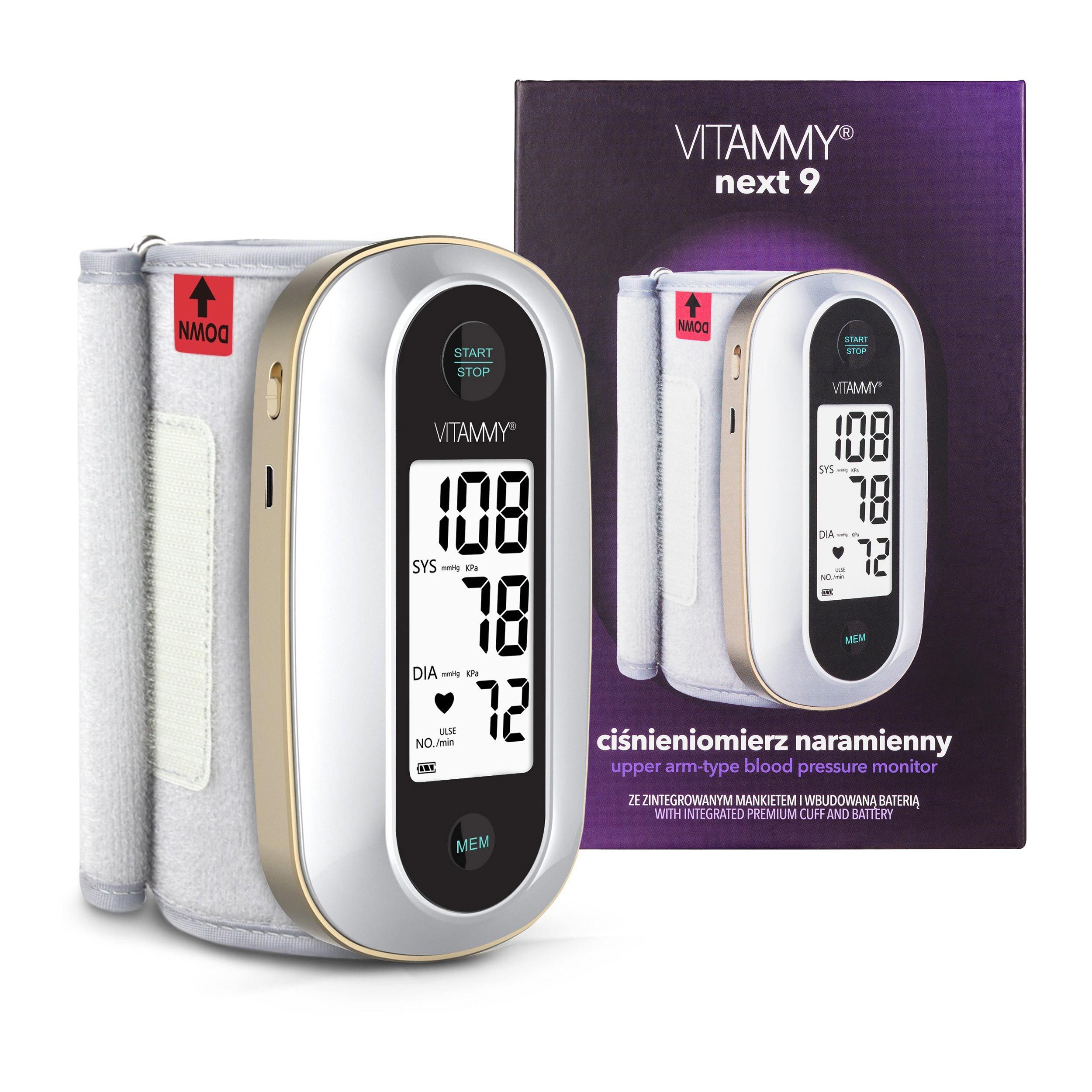 SHOULDER BLOOD PRESSURE MONITOR WITH INTEGRATED CUFF ARRHYTHMIA VITAMMY NEXT 9