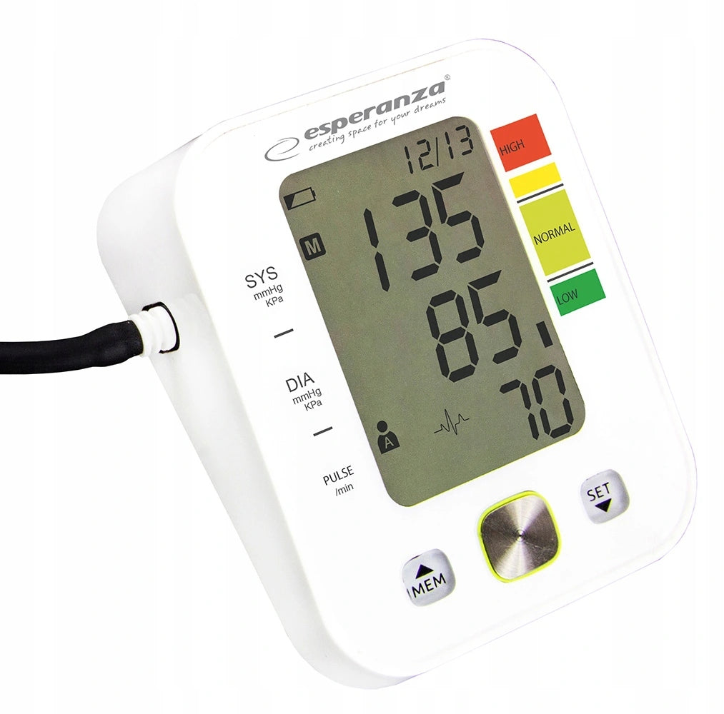 SHOULDER BLOOD PRESSURE MONITOR electronic LCD 22-32cm measurement record ARRHYTHMIA Medical device no