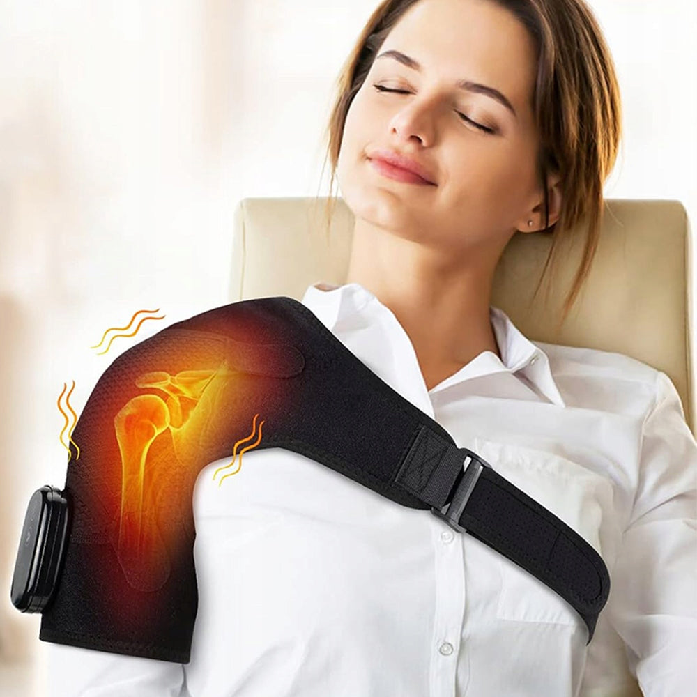 SHOULDER BRACE SHOULDER MASSAGER ELECTRIC HEATING SHOULDER Model MASAŻER ELEKTRYCZNY OPASKA NA KOLANO BARK ŁOKIEĆ