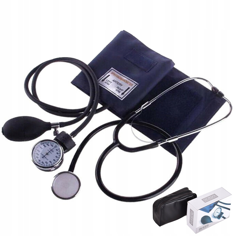 SHOULDER CLOCK BLOOD PRESSURE MONITOR WITH MECHANICAL STETHOSCOPE