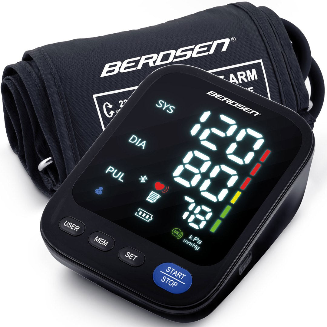 SHOULDER ELECTRONIC BLOOD PRESSURE MONITOR WITH POLISH Bluetooth MESSAGES Packaging status original